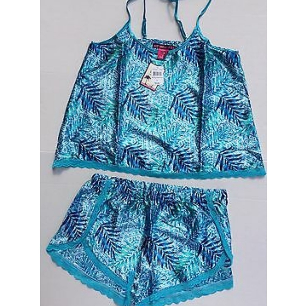 Satin lace pajamas